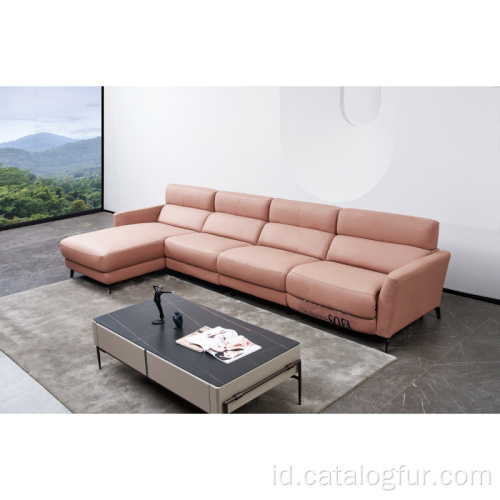 INS populer desain sofa set termasuk meja teh ruang tamu furniture set mewah hotel sofa sofa rumah Modern cahaya mewah